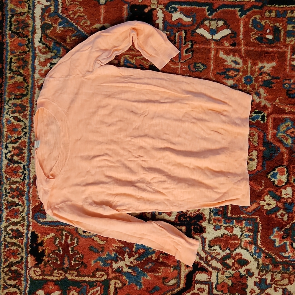 Peach colored lightweight J. Crew sweater
